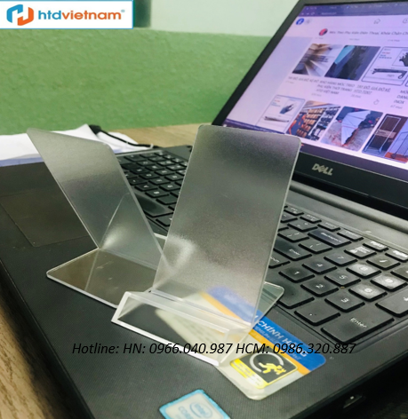 Đế mica trưng bày điện thoại trong suốt