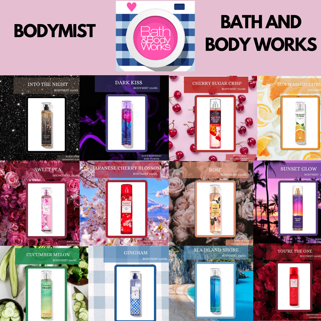 Xịt thơm toàn thân bath and body works body mist 236ml