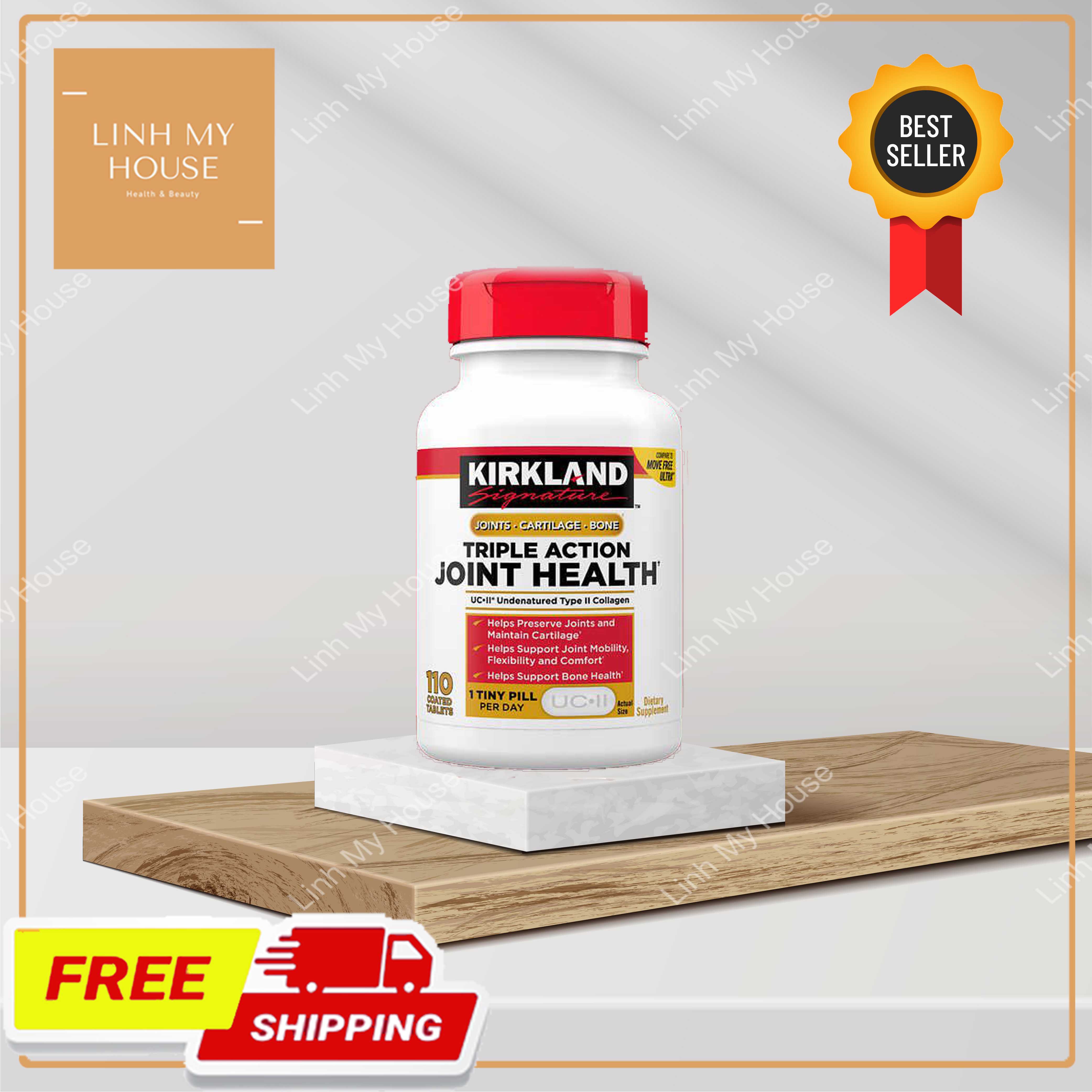 Viên giảm đau khớp Kirkland Triple Action Joint Health 110 viên