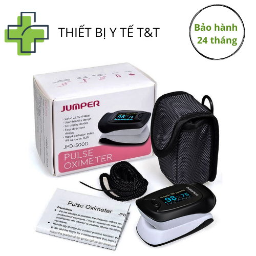 Máy đo nồng độ oxy trong máu spo2 và nhịp tim jumper jpd-500d