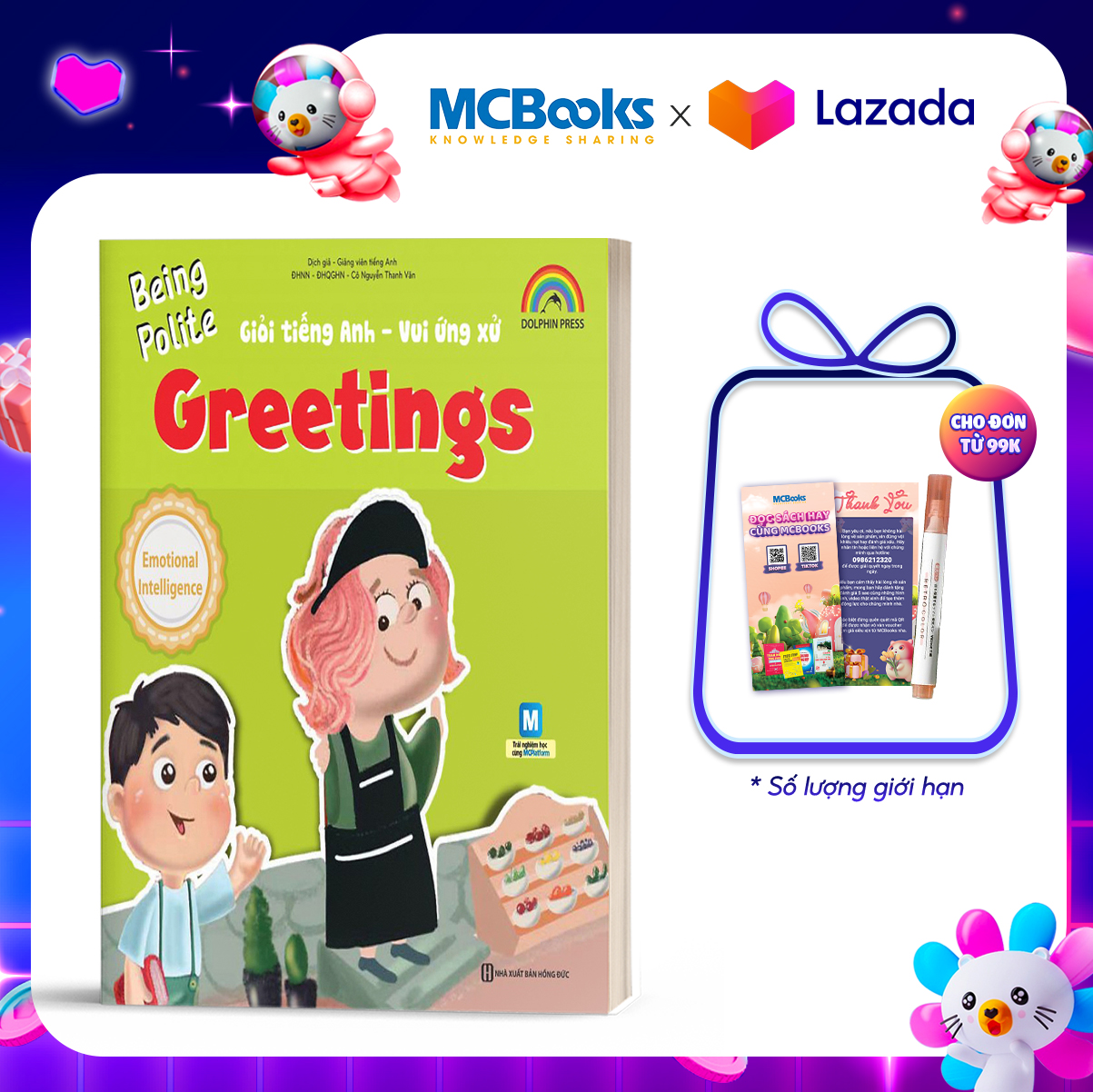 Sách - giỏi tiếng anh - vui ứng xử greetings - mcbooks