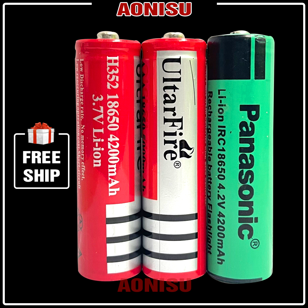 Pin 18650 Panasonic / Ultrafare Dung Lượng Cao CHỌN MẪU - Pin Sạc 18650 Dòng Xả Cao Cho Loa Bluetooth, Quạt Sạc Mini, Đèn Pin, Cục Sạc Dự Phòng, AONISU