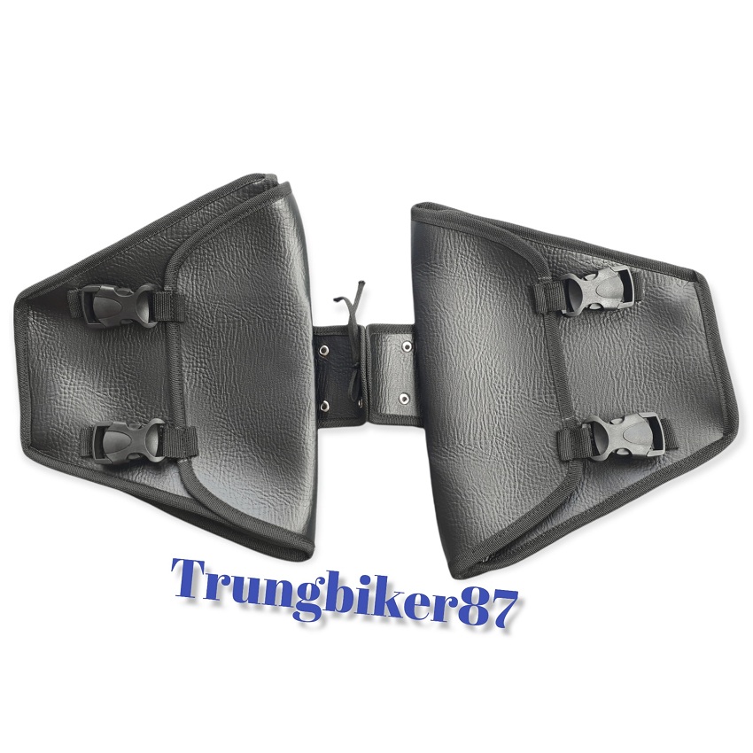 Túi da treo xe máy đứng túi da treo xe classic cafe racer win SU chất liệu da cao cấp may thủ công bền đẹp
