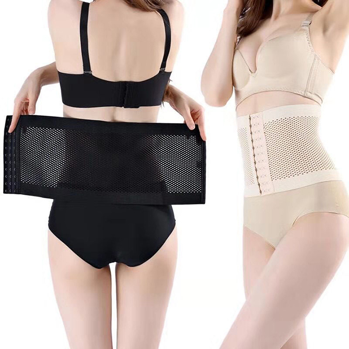 Đai nịt bụng giảm mỡ xiết eo hỗ trợ mặc quần áo thon gọn - Dây corset nữ định hình bụng giảm eo giảm mỡ thon gọn có lỗ thoáng khí chống cuộn cao cấp