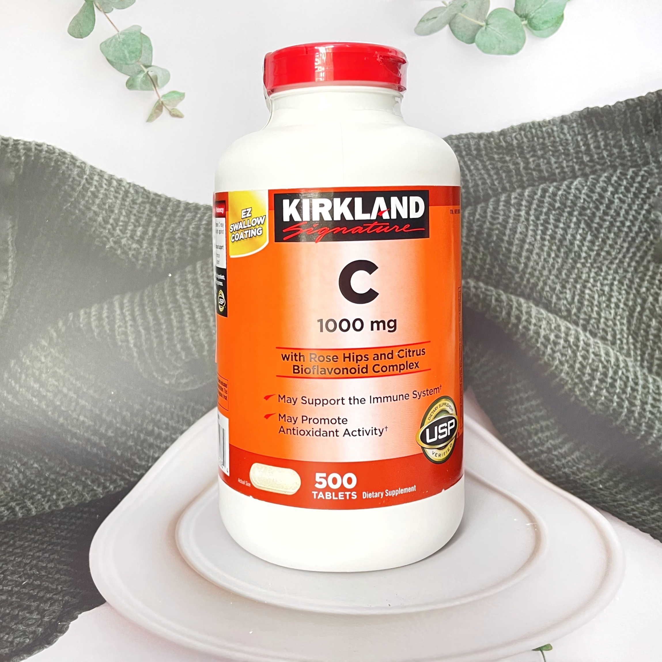 Kẹo ngậm vitamin c Kirkland Signature Vitamin C 500mg