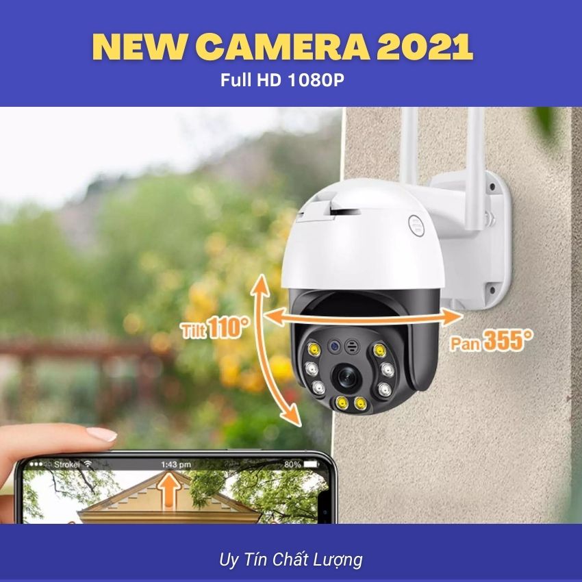 Camera ICSEE PTZ Wifi  ngoài trời full HD siêu nét thách thức mọi thời tiết ban đêm có màu [FREE SHIP][BienHoa] tap hoa havy