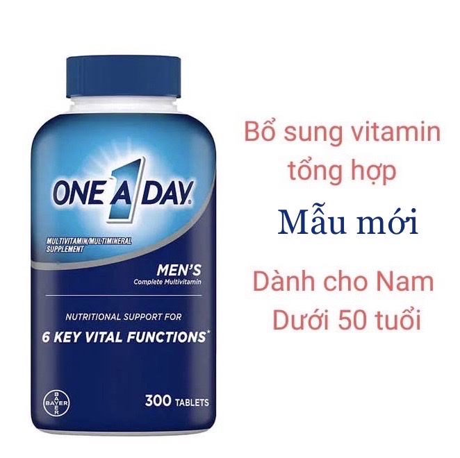 Viên uống bổ sung Multivitamin One A Day for Men cho Nam dưới 50 tuổi chai