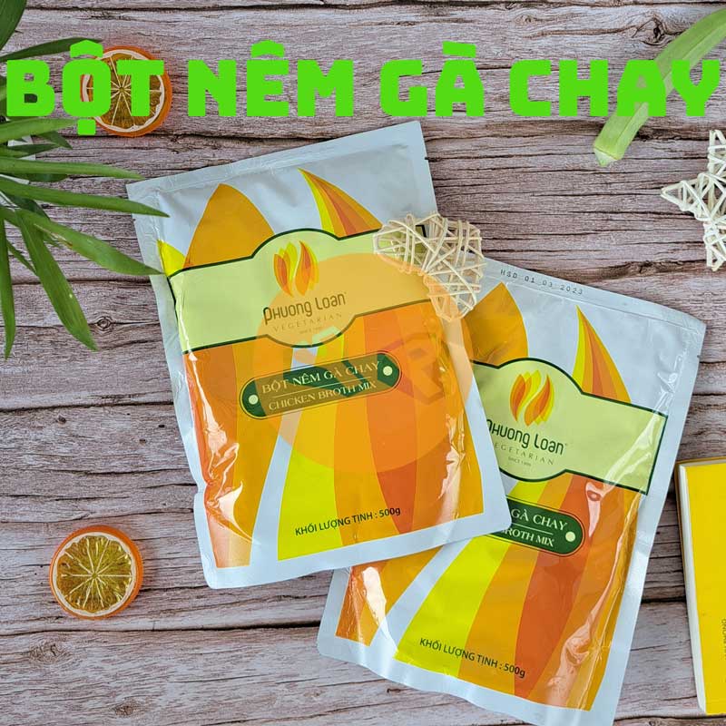 Bột nêm gà chay Phương Loan gói 500g - nấu món chay - chay mặn đều dùng được