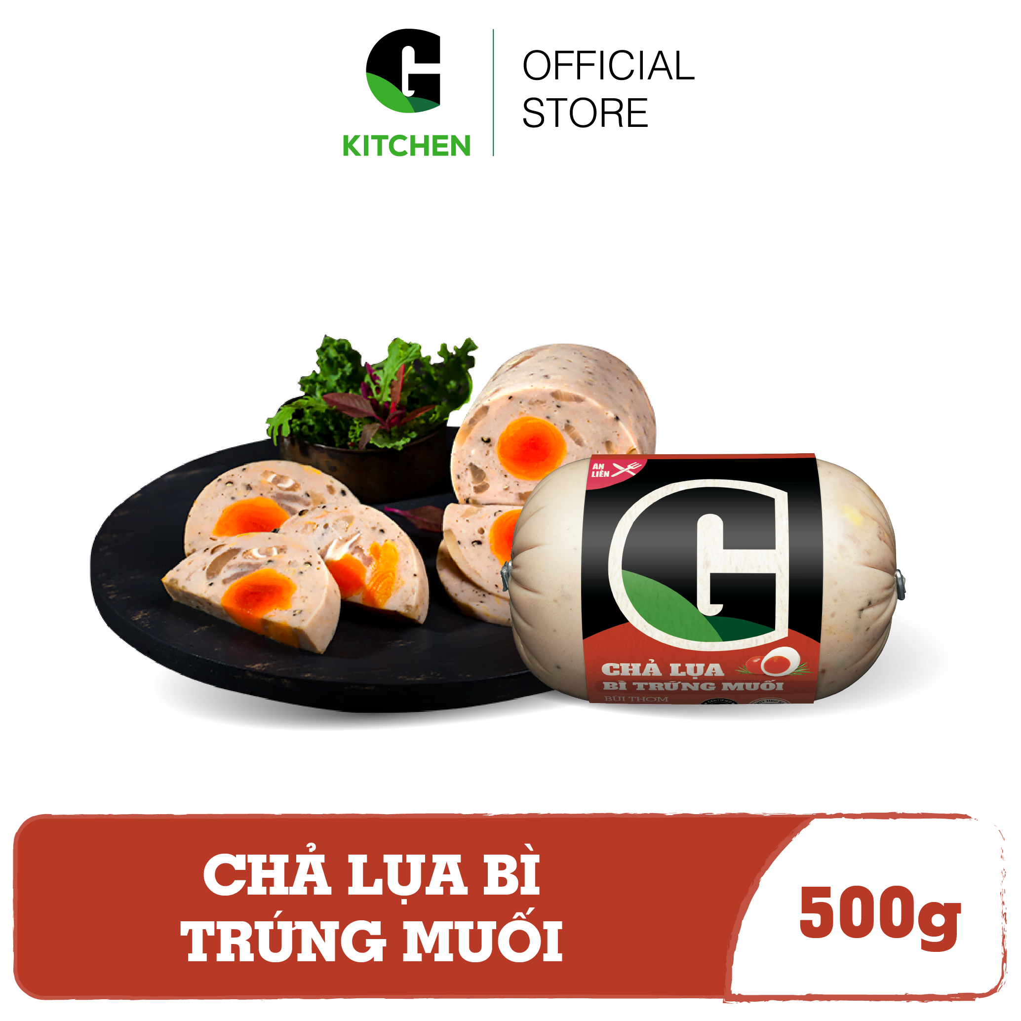 Chả Lụa Bì Trứng Muối G Kitchen 500g - [Giao nội thành HCM]