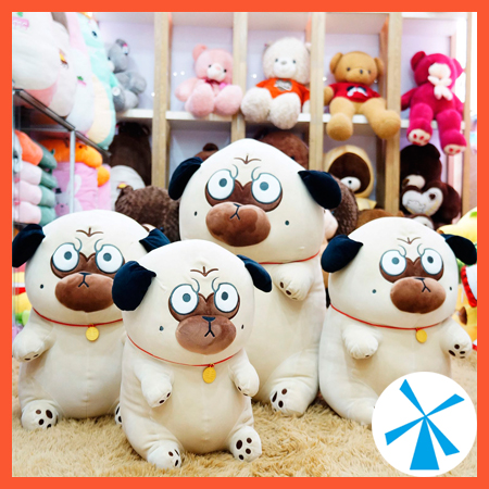Gấu bông chó pug mặt xệ - chó bông gòn đẹp giá rẻ