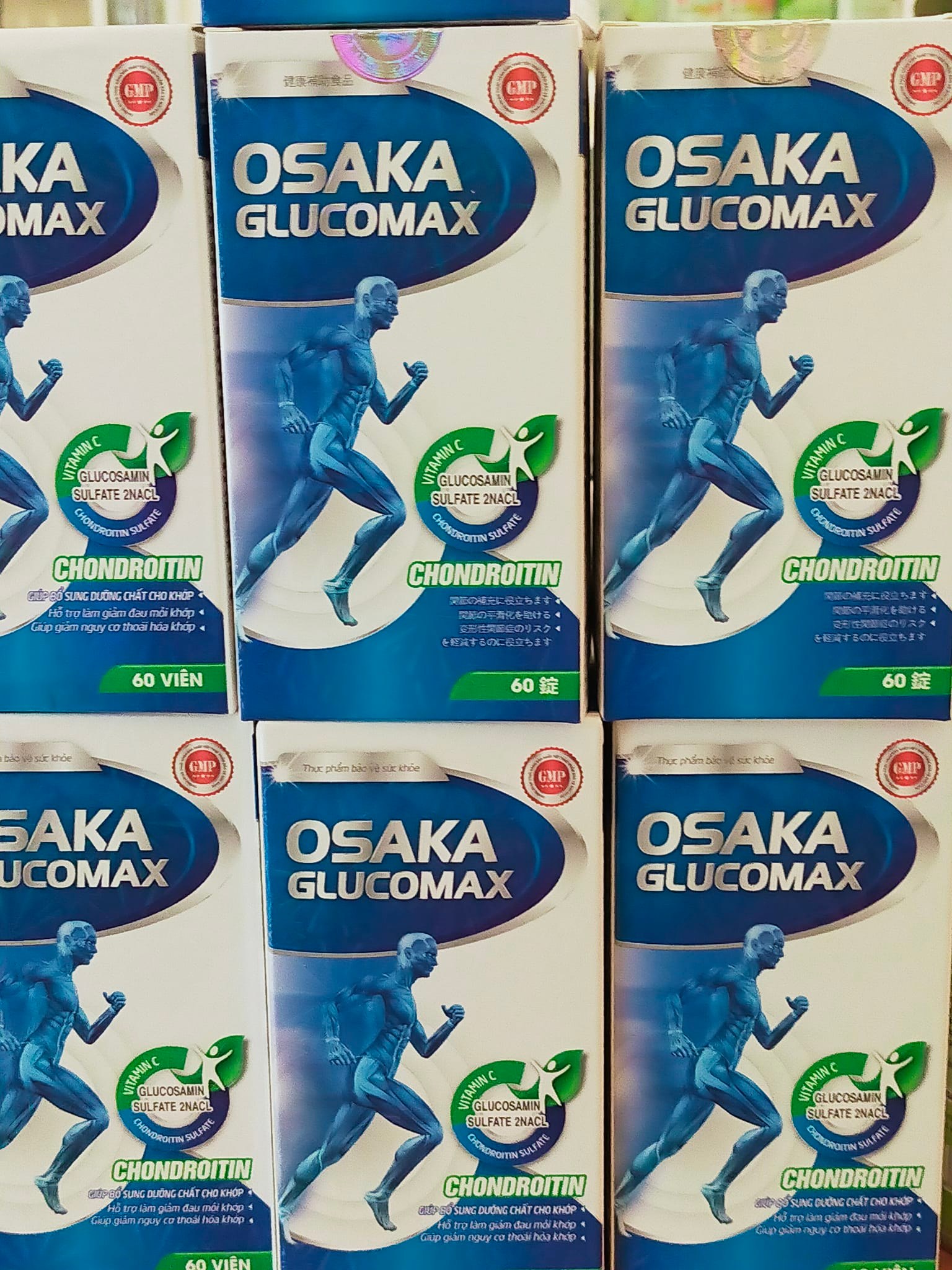OSAKA GLUCOMAX (Trắng) (Hộp 60 viên)- BỔ SUNG DƯỠNG CHẤT CHO KHỚP