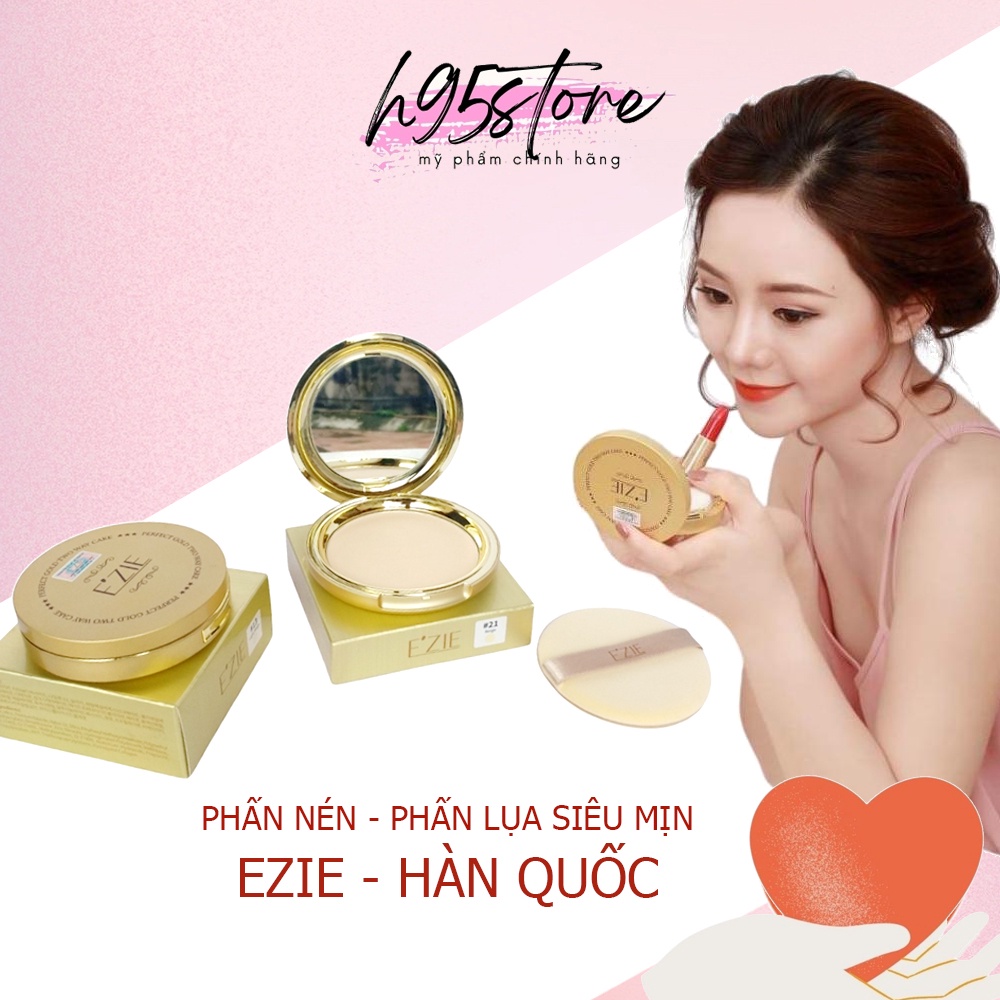 Phấn phủ kiềm dầu phấn nén trang điểm che khuyết điểm siêu mịn nhập khẩu Hàn Quốc EZIE