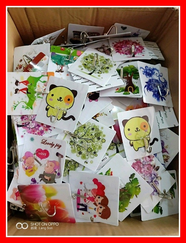 [GIÁ SỈ] COMBO 100 MÓC DÁN TƯỜNG CHỊU LỰC 3D SIÊU DÍNH, HỌA TIẾT SIÊU DỄ THƯƠNG