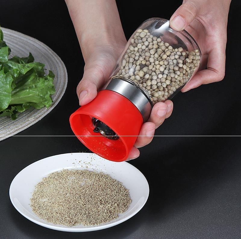 Hủ xay tiêu thủy tinh cầm tay kiêm hủ đựng tiêu