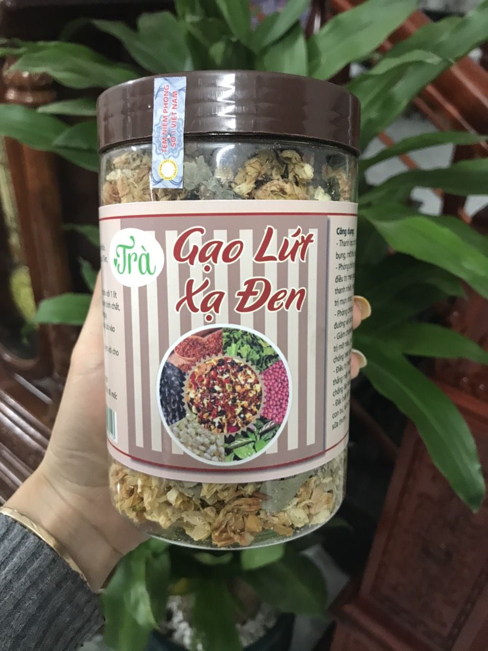 [HCM]trà gạo lức xạ đen cho vòng bụng phẳng