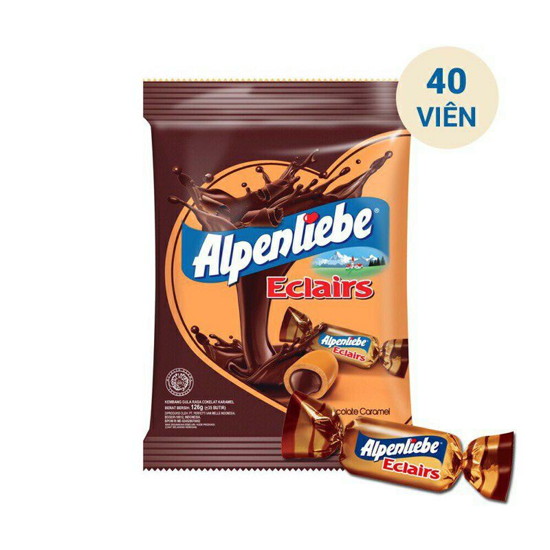 Kẹo Cao Cấp Alpenliebe Eclair mềm nhân Socola