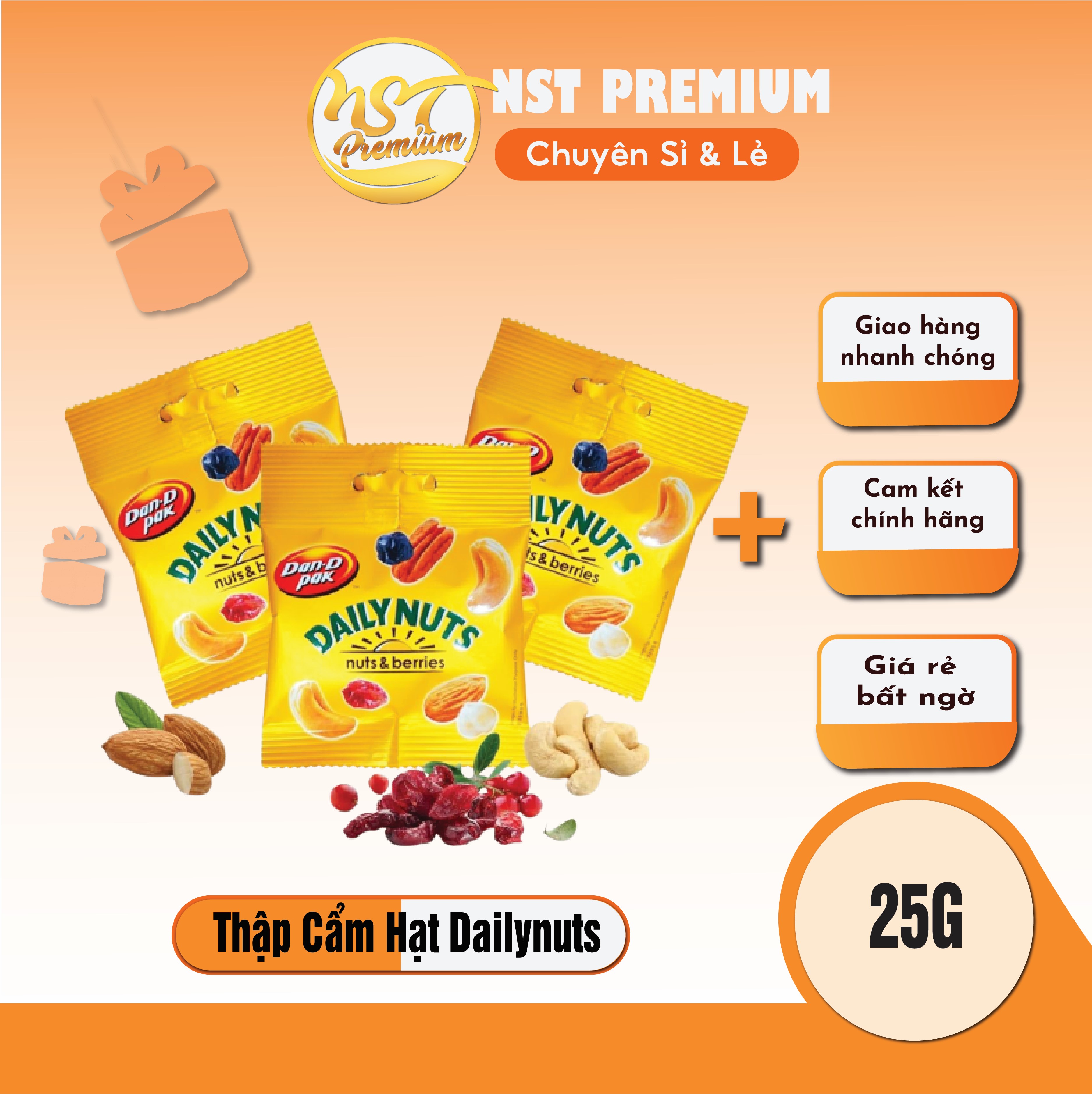Hạt mỗi ngày dailynuts 25g - dan d pak