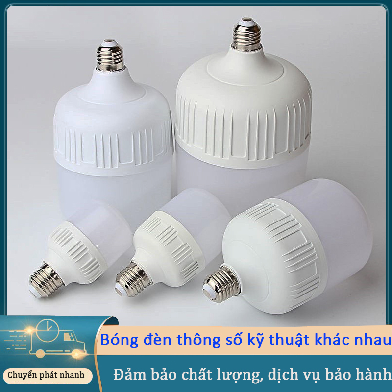Bóng đèn led trụ 5w 10w 20w 30w 40w 50w 60w 80w , đèn bulb, đèn trụ sáng trắng siêu rẻ