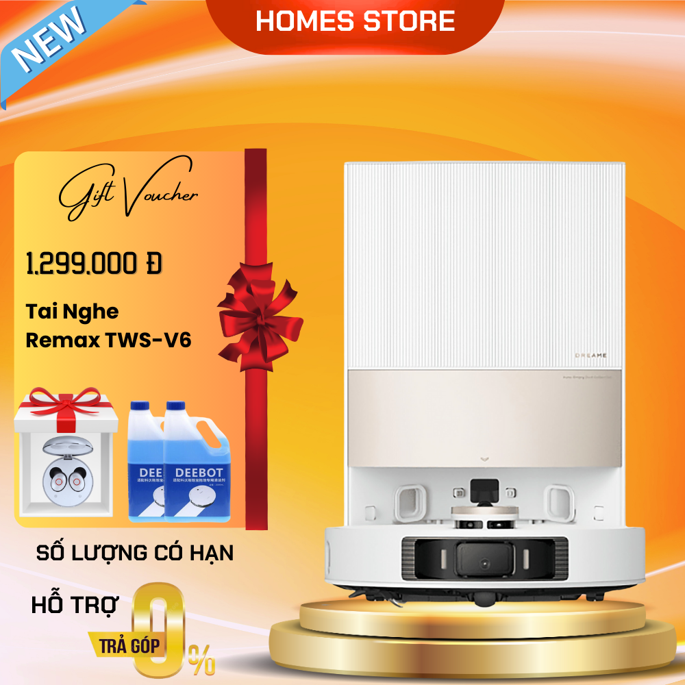Robot hút bụi lau nhà dreame l20 ultra bản quốc tế tự động giặt sấy giẻ tự gom rác tự động thêm nước, tạo bản đồ siêu nhanh, tự động tối ưu dọn dẹp - hàng chính hãng