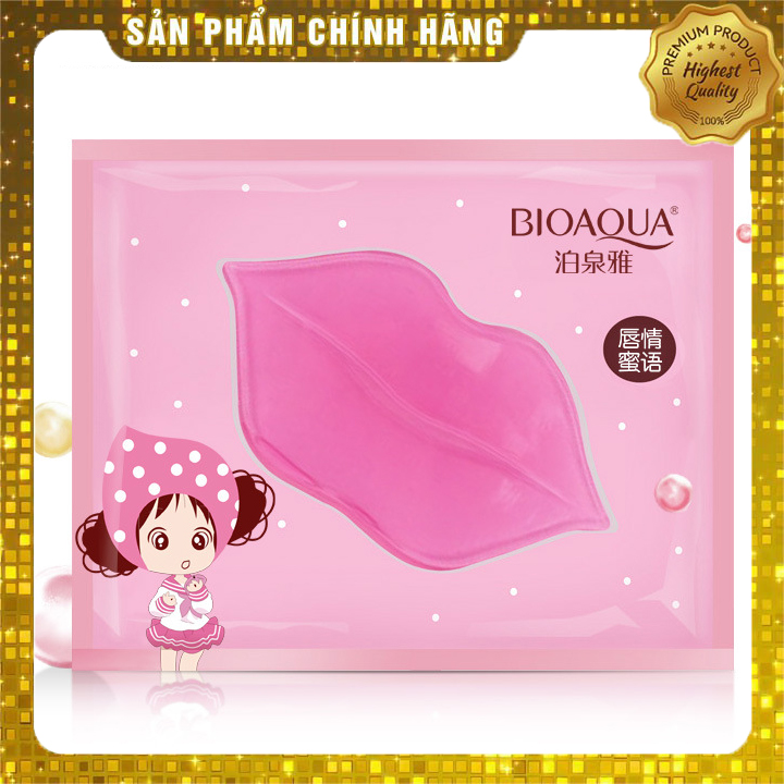 Mặt nạ môi mờ thâm/ Mặt nạ môi miếng/ Mặt nạ môi ngủ Bioaqua 10 Miếng