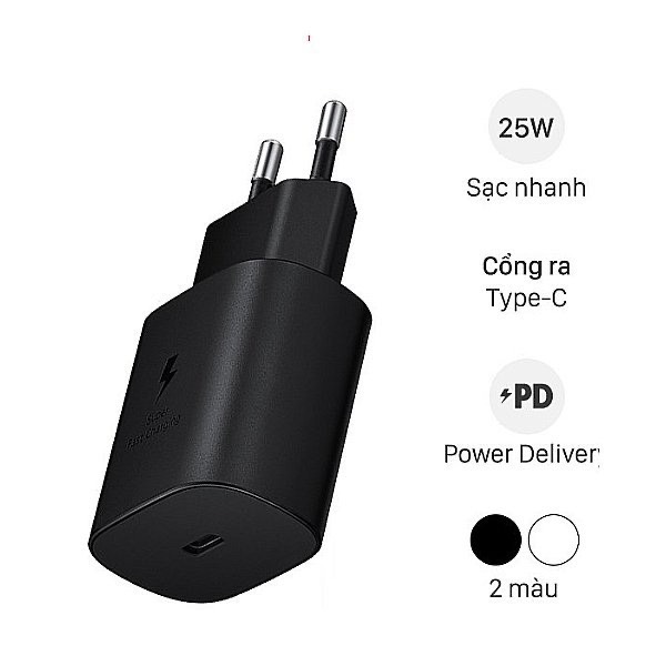 Cóc sạc, củ sạc samsung 25W zin bóc máy