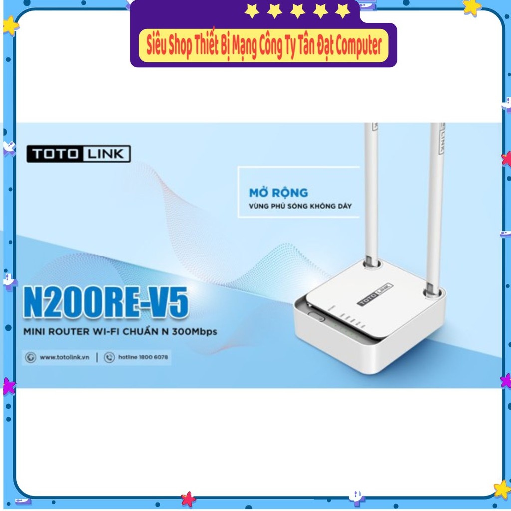 ❁●  (Siêu Rẻ ) Bộ phát sóng wifi Totolink N200RE - Chính hãng Mới 100