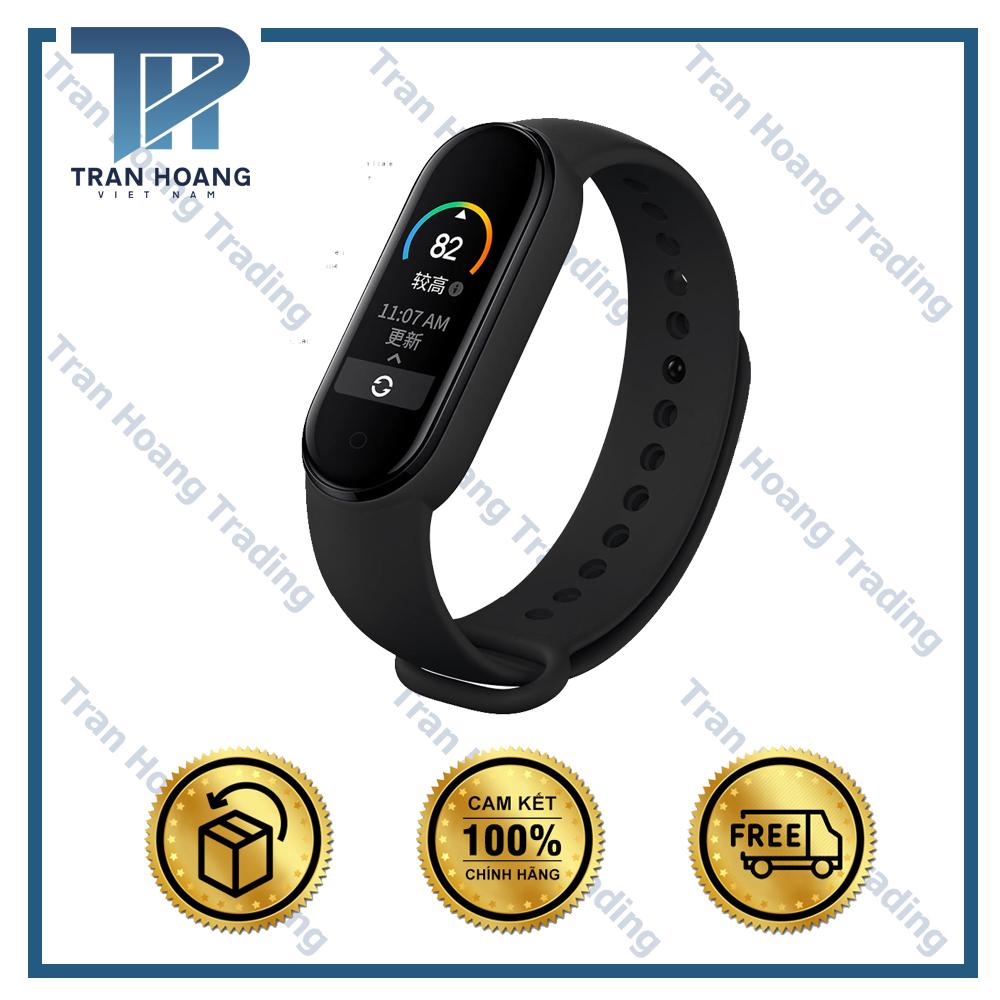[Có Hàng] Đồng hồ thông minh Xiaomi Mi Band 5 / Vòng tay theo dõi sức khoẻ Xiaomi Miband 5-Có kèm cập nhật tiếng Anh-Chống nước-Pin trâu 14 ngày