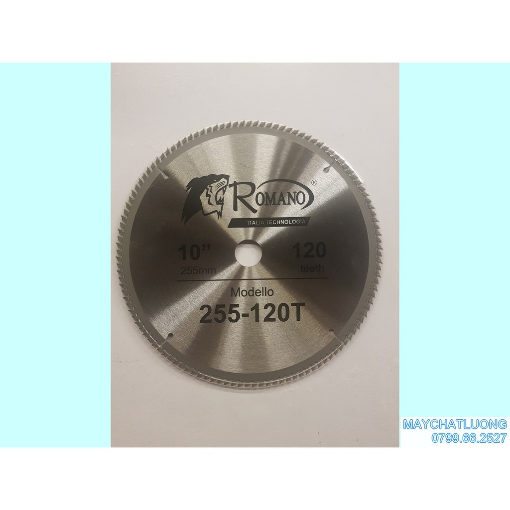 Lưỡi cắt nhôm, gỗ 255mm romano- 120 răng