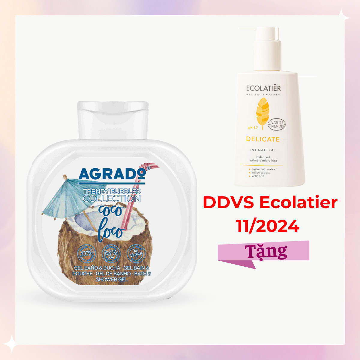 Sữa tắm Agrado hương dừa 750ml
