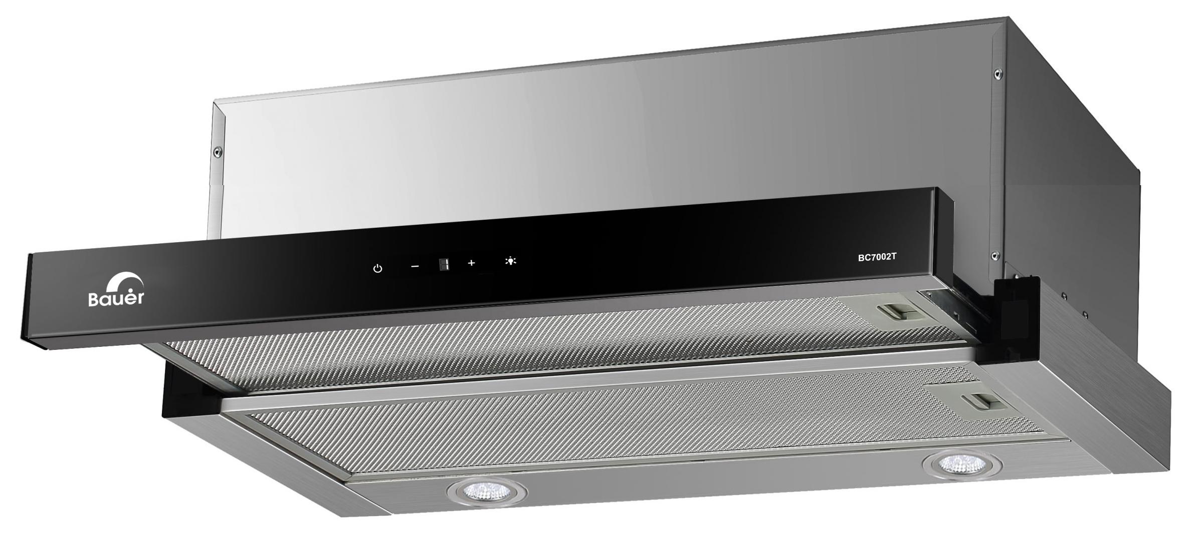 Máy hút mùi âm tủ | bauer bc-7002t | 70cm | kính đen | thiết kế sang trọng | hệ điều khiển cảm ứng siêu nhạy