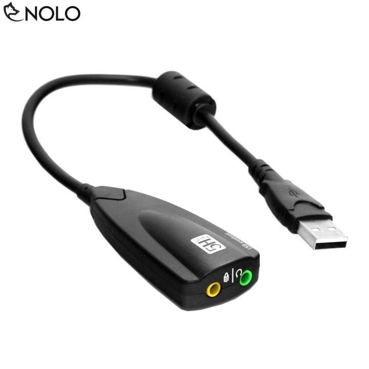 Cáp usb ra sound virtual 7.1 5hv2 surround sound cho máy tính