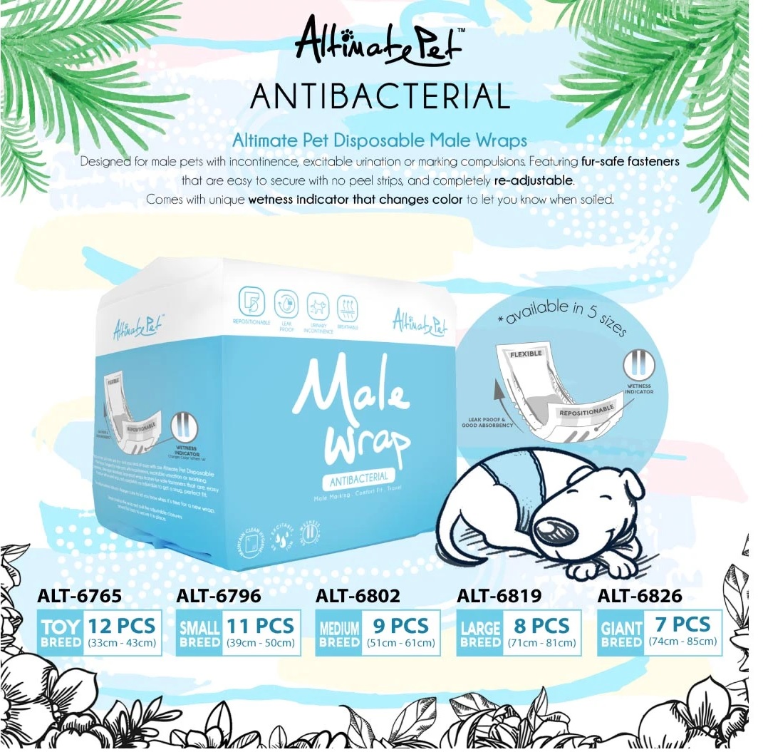 Tã quần chó đực Male Wrap Diaper size Small