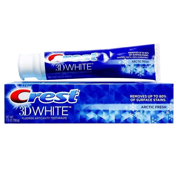 Kem đánh răng crest 3d white 198g của mỹ