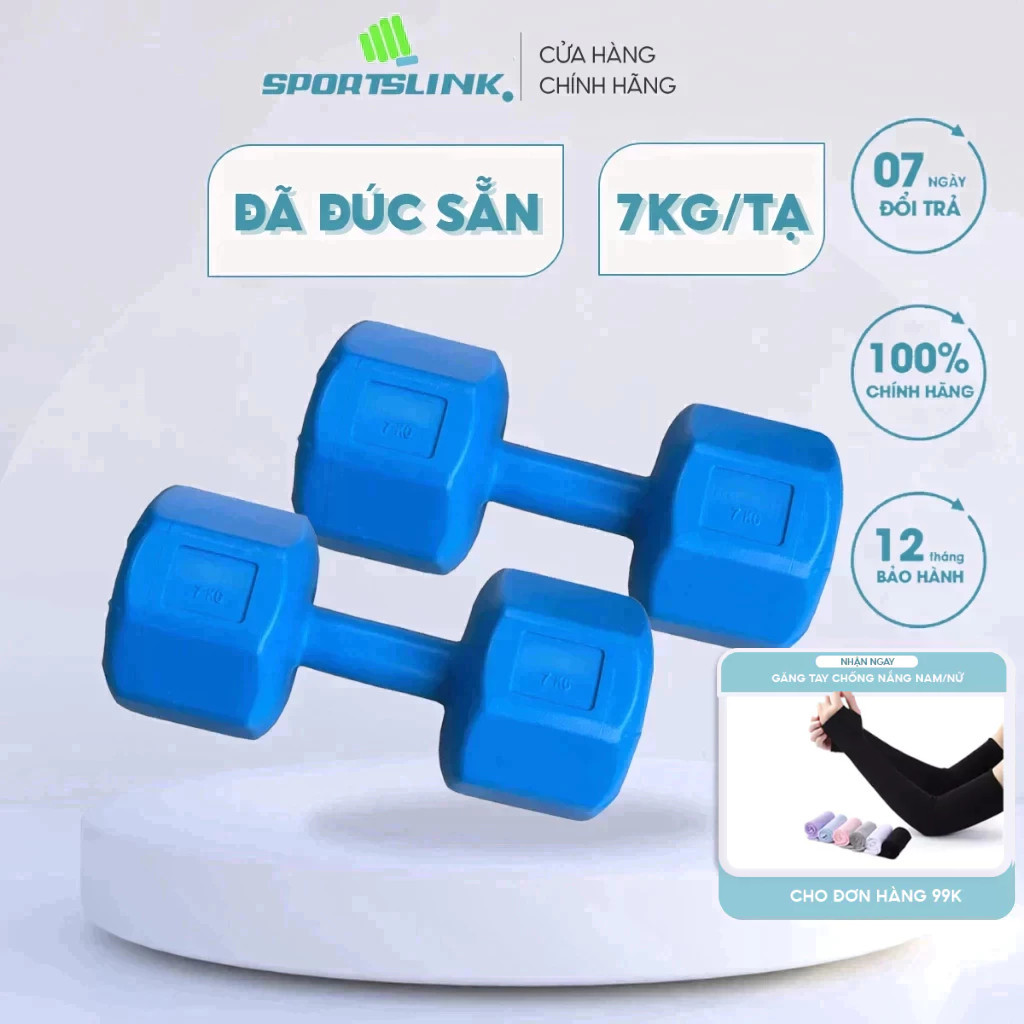 Bộ 2 Tạ Tay VN (1-12kg) Sportslink