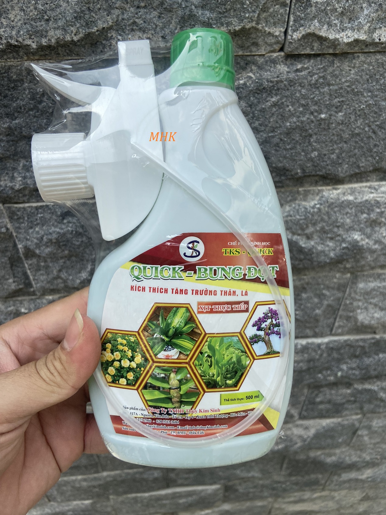 Chế phẩm pha sẵn TKS Quick - bung đọt, bung hoa phân bón lá dưỡng chồi trên cây cảnh ! Chai 500ml xịt tiện dụng !