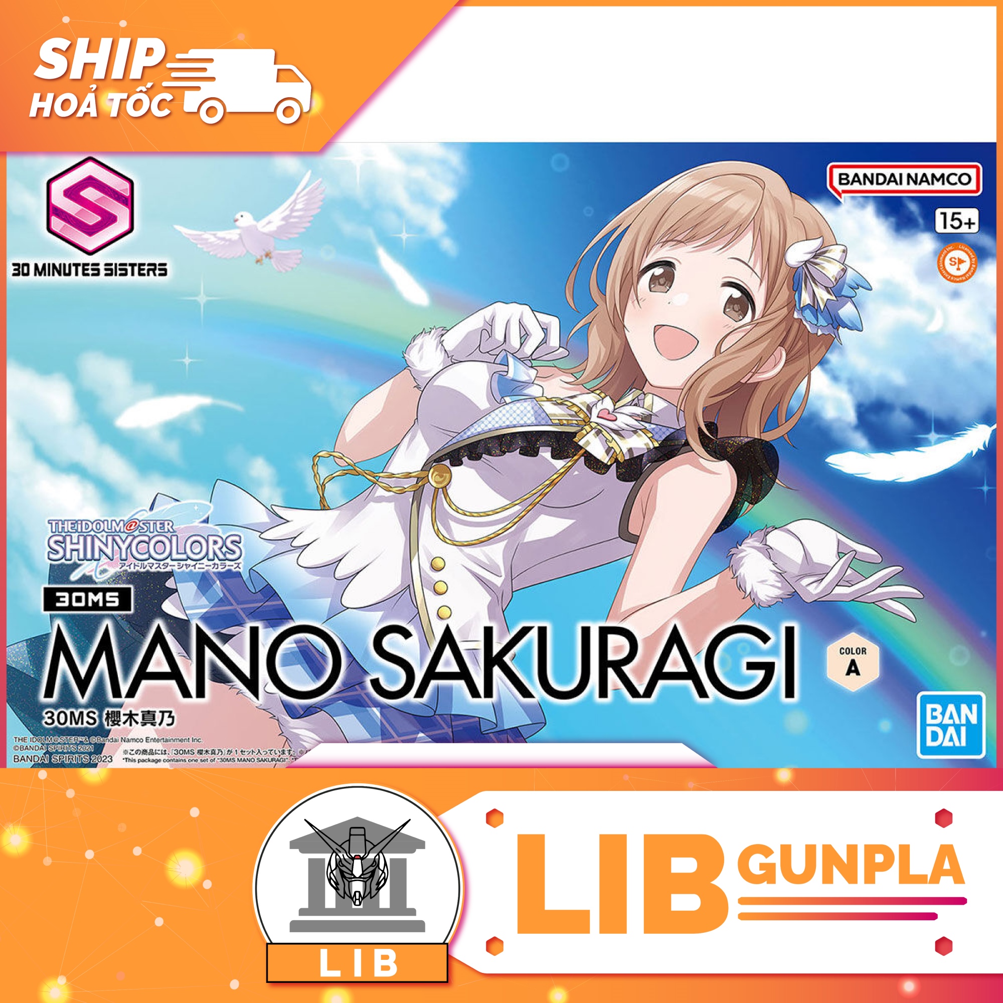 Mô hình lắp ráp Bandai 30MS IDOLMSTER Mano Sakuragi Color A