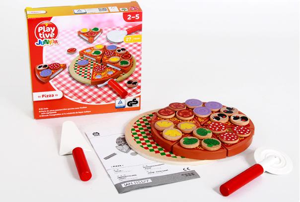 Đồ chơi gỗ học làm bánh pizza