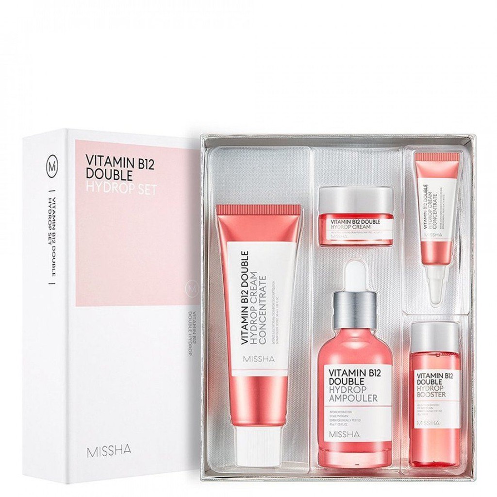 Bộ dưỡng da missha vitamin b12 double hydrop set
