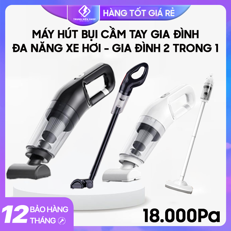 [TURBO 18.000Pa NEW] Máy hút bụi cầm tay CÔNG SUẤT LỚN, máy hút bụi sàn nhà, giường, ô tô không dây Vacuum Cleaner  lực hút siêu mạnh 18000PA - Mẫu mới T09-2023 hút liên tục 30 phút - Hàng chính hãng bảo hành 12 tháng  LT-113CG