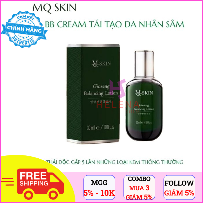 Kem Thay Da, Kem BB Cream Tái Tạo Da Nhân Sâm Mq Skin (30ml)