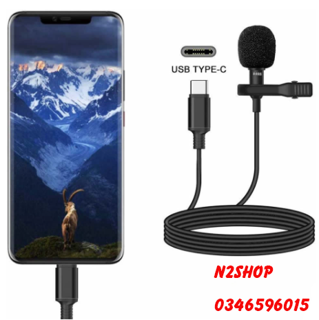 Micro cài áo mini jack type c cho điện thoại android