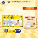 Combo 3 Tã dán UniDry Siêu khô thoáng gói Super Jumbo mới size M76/L68/XL62