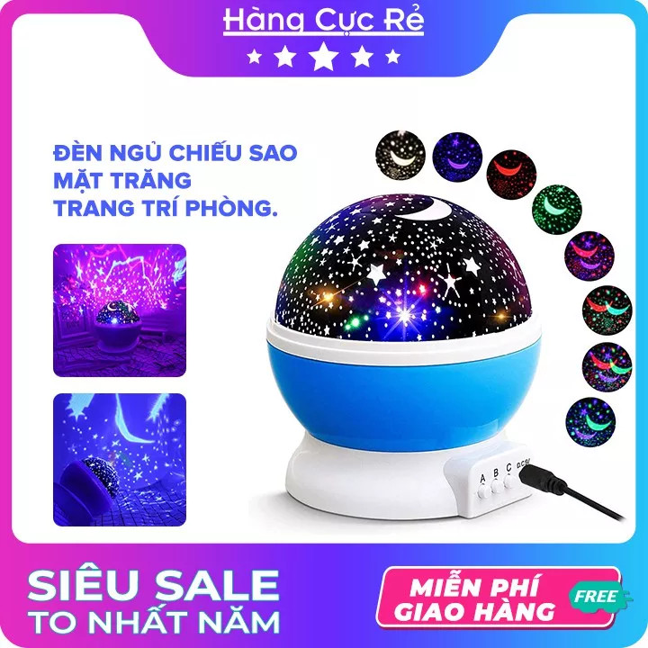 Đèn chiếu sao, đèn ngủ, đèn trang trí tự xoay 360 star master pro - đèn bay phòng 3d, đèn ngủ chiếu bầu trời sao, dải thiên hà, đèn trang trí phòng ngủ thêm sinh động