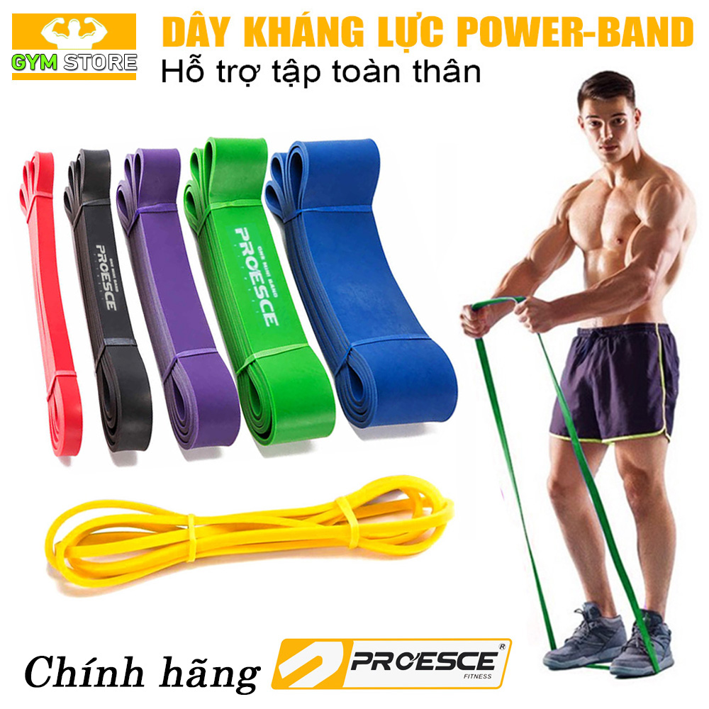 DÂY KHÁNG LỰC TẬP GYM POWERBAND CHÍNH HÃNG PROESCE CỰC BỀN