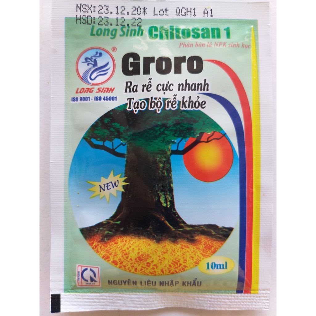Phân bón lá npk sinh học groro - 10ml