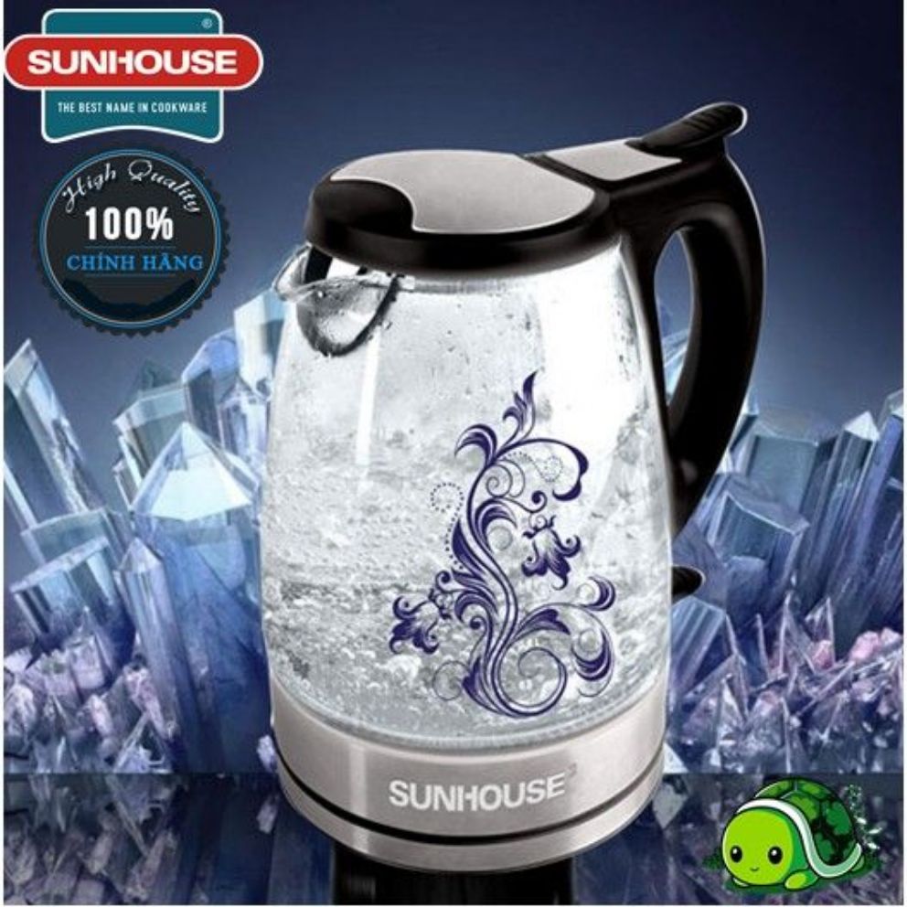 Ấm siêu tốc thủy tinh Sunhouse SHD1217