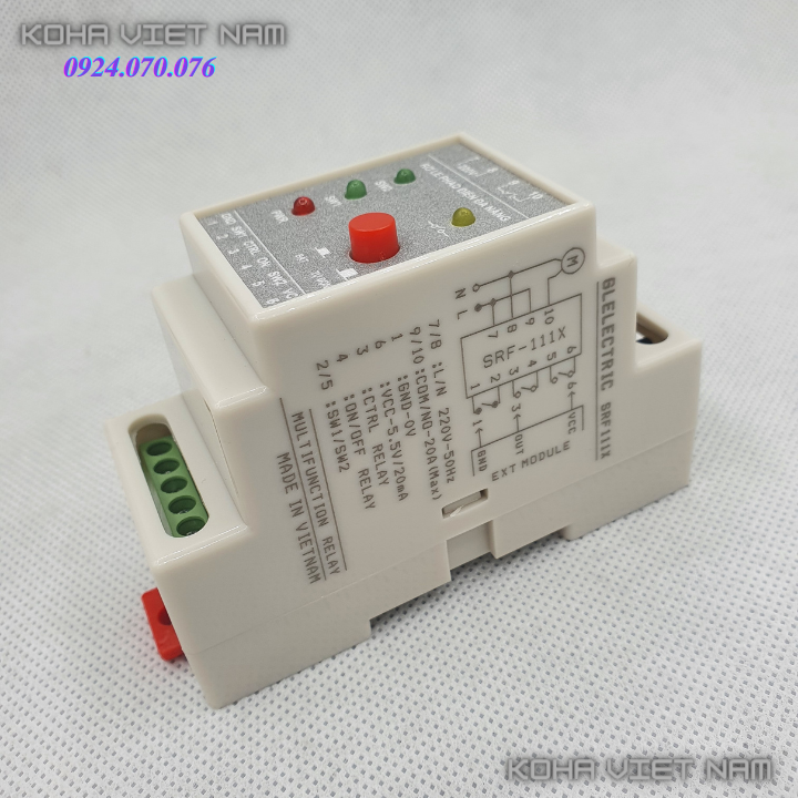 Rơle an toàn cho phao điện glelectric 111x - bảo vệ máy bơm -tải 1200w