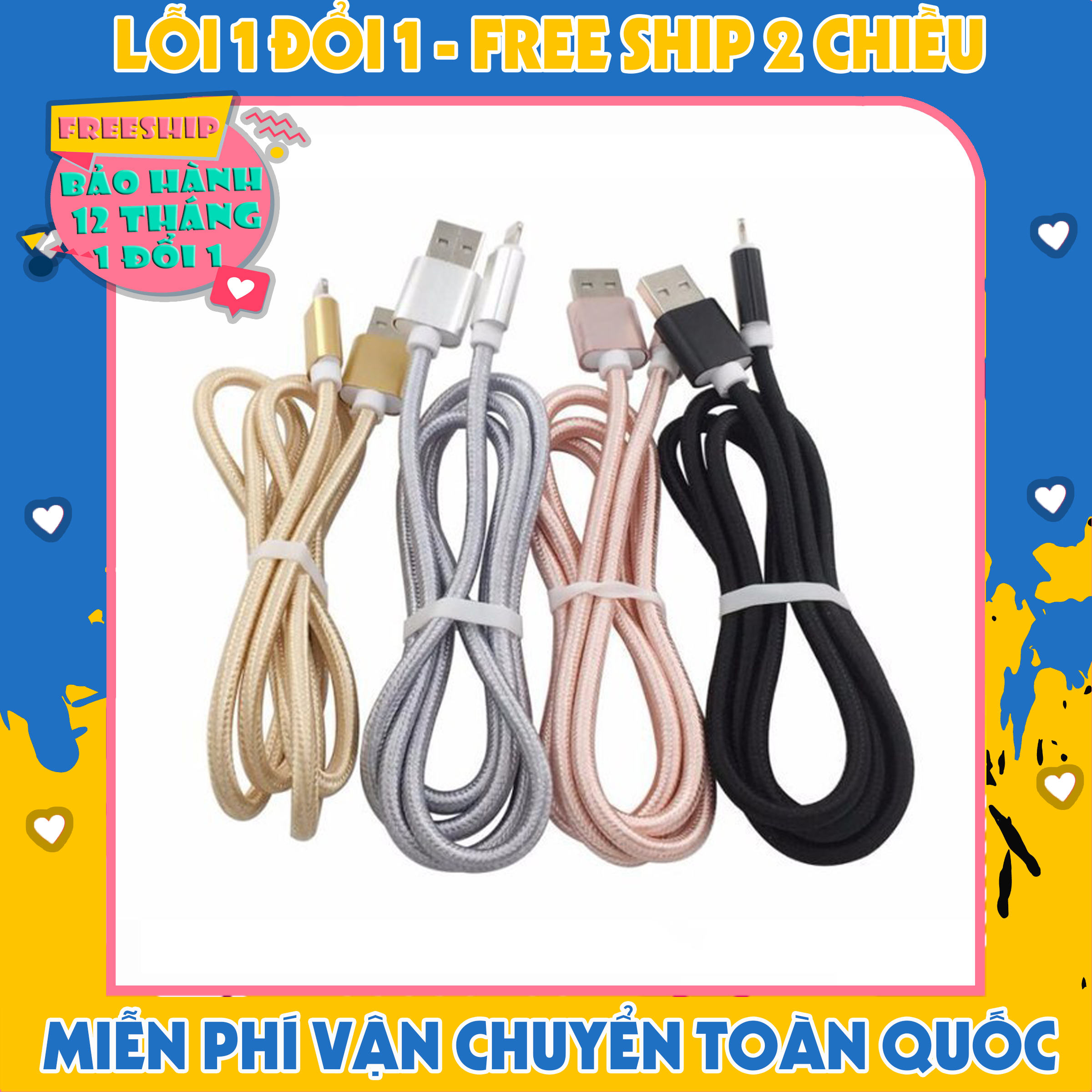 Dây cáp sạc 3m siêu dài siêu bền