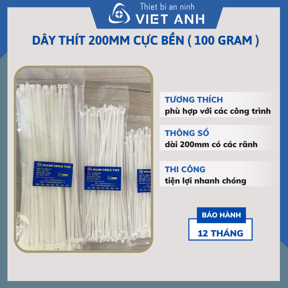 Dây thít 200mm cực bền