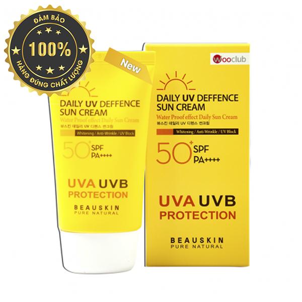 [HCM]Kem chống nắng kiểm soát dầu DAILY UV DEFENSE SUN CREAM BEAUSKIN 50ml